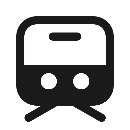 Vehicle subway 16 filled icon, filled style, from Fluent UI System Icons