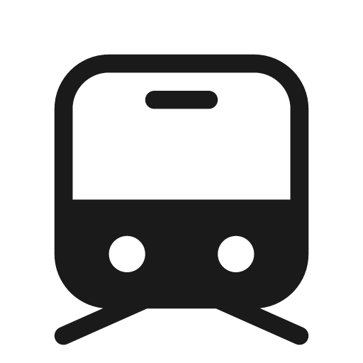 Vehicle subway 20 filled icon, filled style, from Fluent UI System Icons