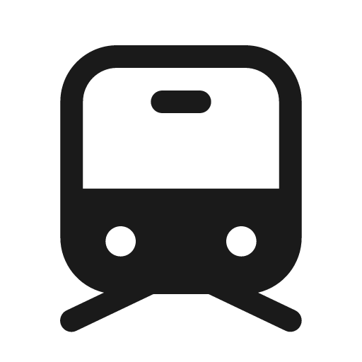 Vehicle subway 24 filled icon, filled style, from Fluent UI System Icons