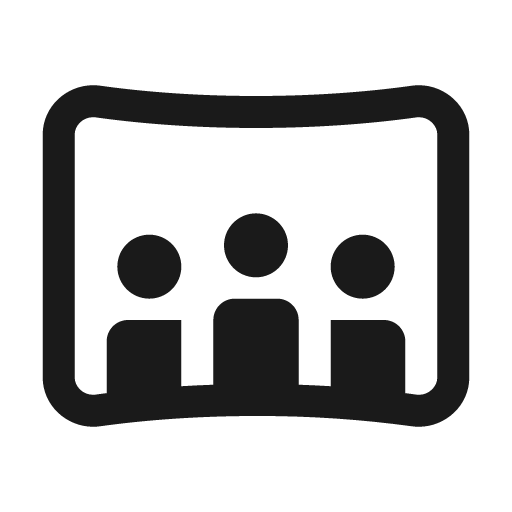 Video 360 24 regular icon, solid style, from Fluent UI System Icons