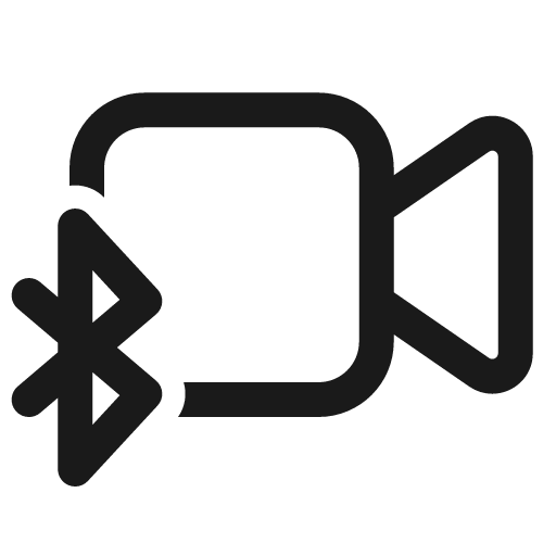 Video bluetooth 24 regular icon, solid style, from Fluent UI System Icons