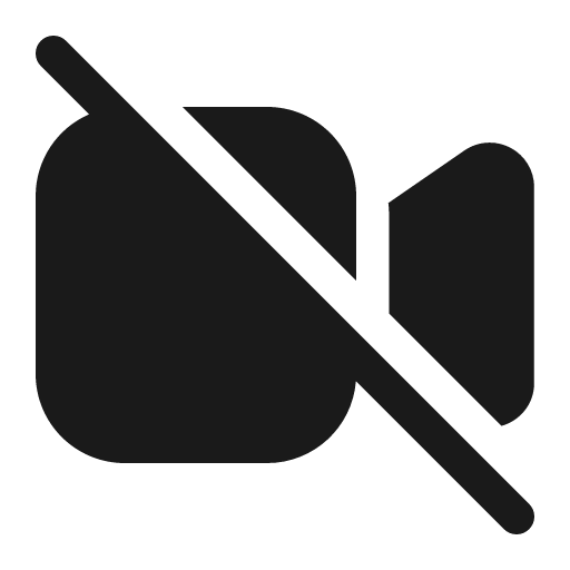 Video off 16 filled icon, filled style, from Fluent UI System Icons
