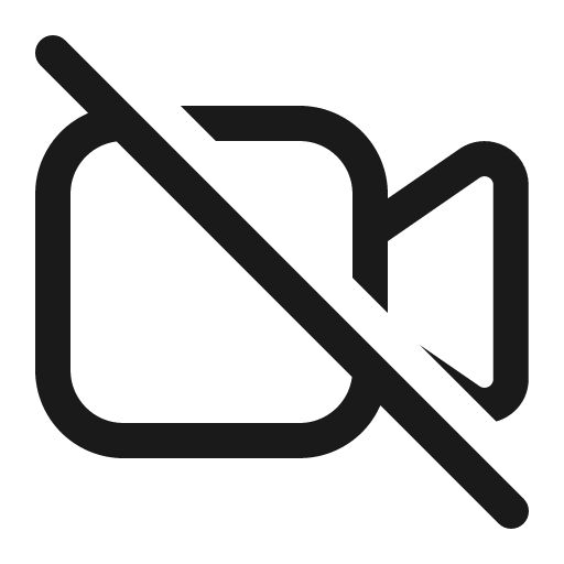 Video off 16 regular icon, solid style, from Fluent UI System Icons