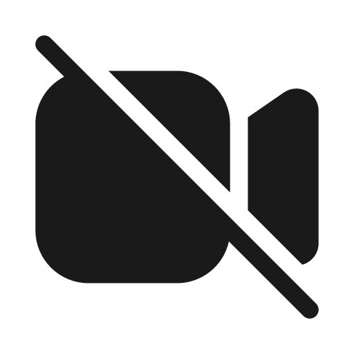 Video off 20 filled icon, filled style, from Fluent UI System Icons
