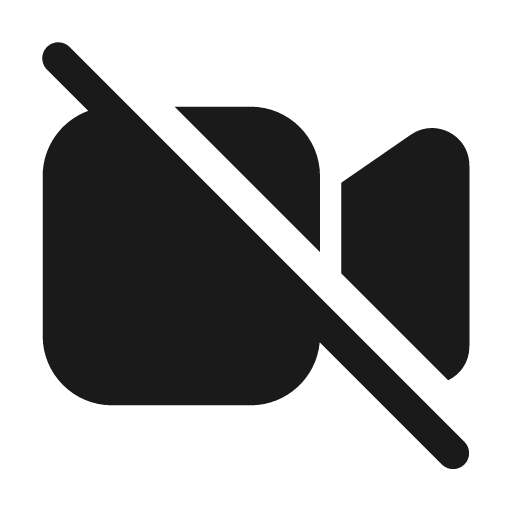 Video off 24 filled icon, filled style, from Fluent UI System Icons