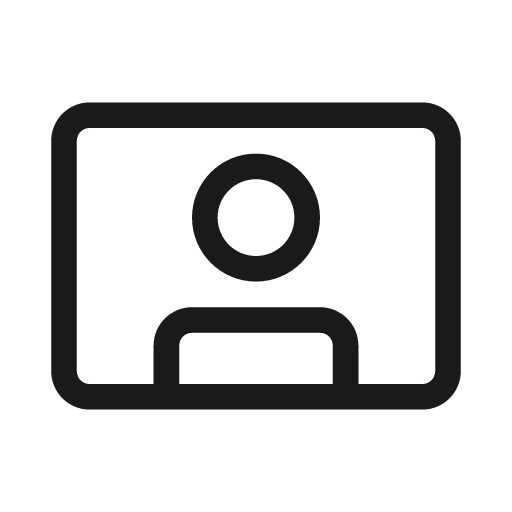 Video person 20 regular icon, solid style, from Fluent UI System Icons