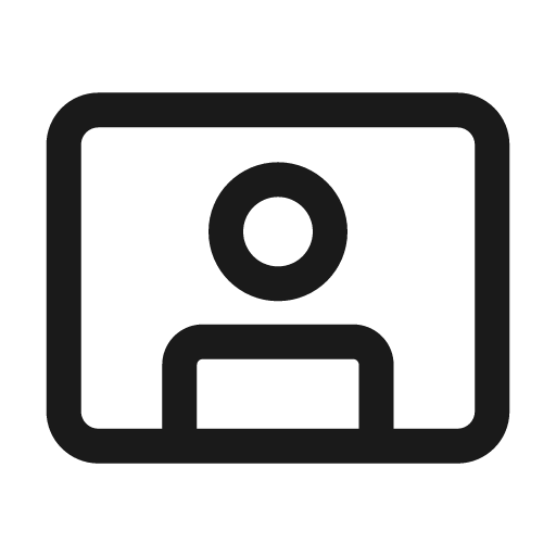 Video person 24 regular icon, solid style, from Fluent UI System Icons