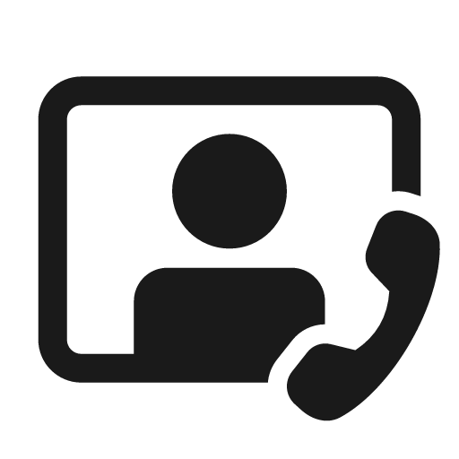 Video person call 24 filled icon, filled style, from Fluent UI System Icons