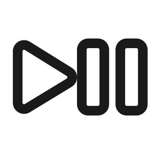 Video play pause 24 regular icon, solid style, from Fluent UI System Icons