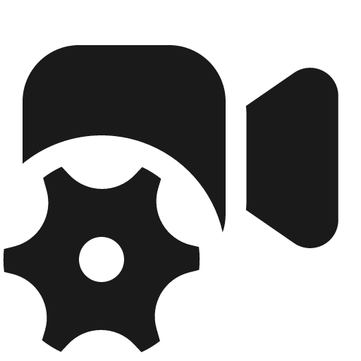 Video settings 16 filled icon, filled style, from Fluent UI System Icons