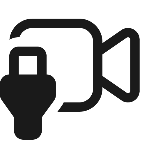 Video usb 16 regular icon, solid style, from Fluent UI System Icons