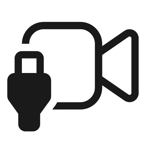 Video usb 20 regular icon, solid style, from Fluent UI System Icons