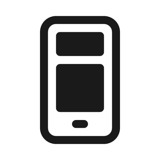 View desktop mobile 20 regular icon, solid style, from Fluent UI System Icons