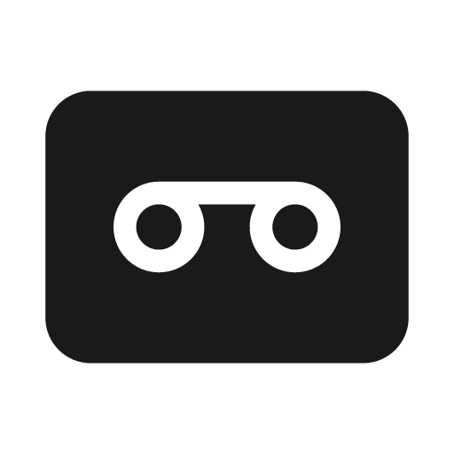 Voicemail 20 filled icon, filled style, from Fluent UI System Icons