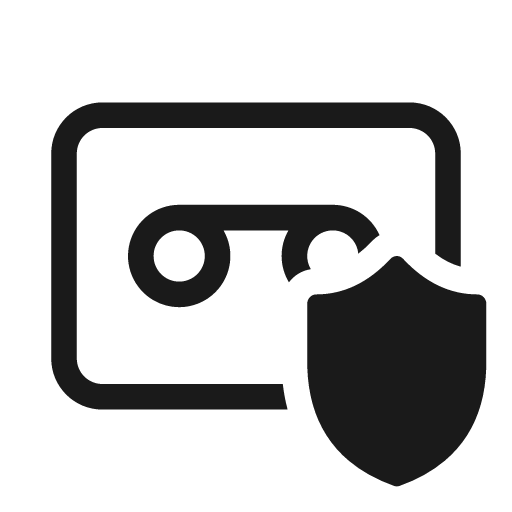 Voicemail shield 20 regular icon, solid style, from Fluent UI System Icons