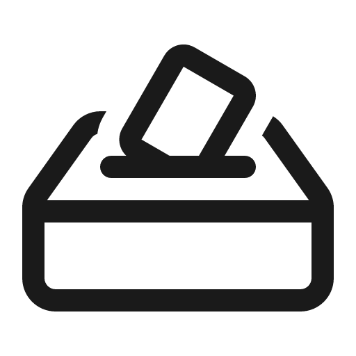 Vote 16 regular icon, solid style, from Fluent UI System Icons