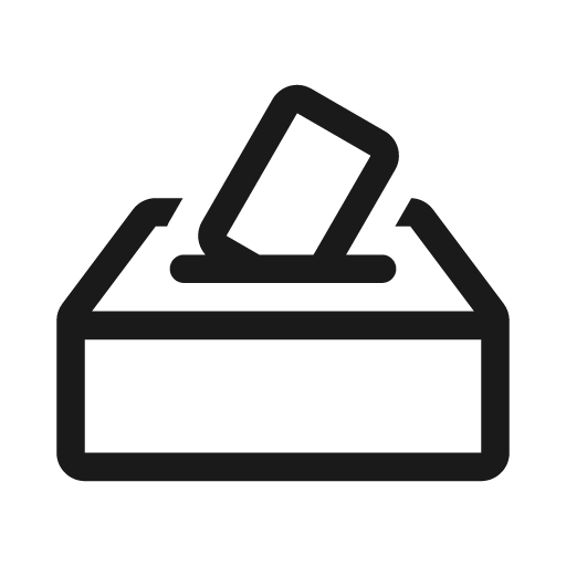 Vote 20 regular icon, solid style, from Fluent UI System Icons
