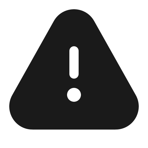 Warning 16 filled icon, filled style, from Fluent UI System Icons