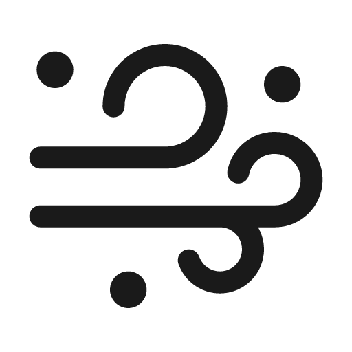 Weather blowing snow 48 filled icon, filled style, from Fluent UI System Icons