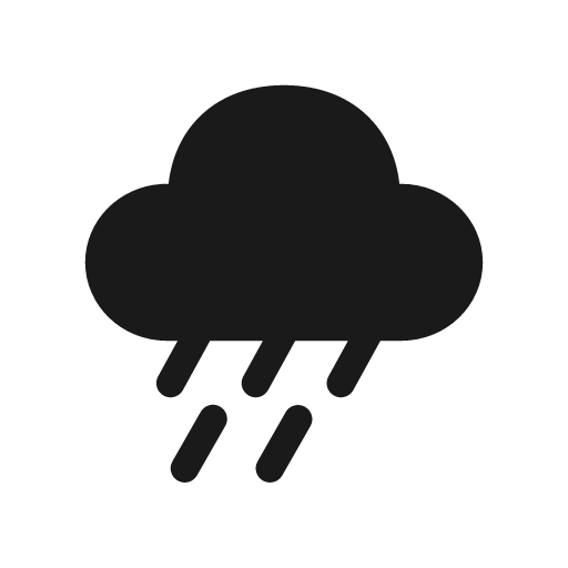 Weather drizzle 20 filled icon, filled style, from Fluent UI System Icons