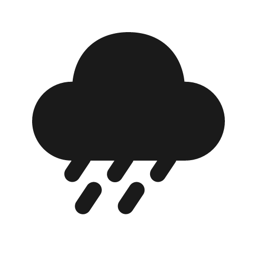 Weather drizzle 24 filled icon, filled style, from Fluent UI System Icons