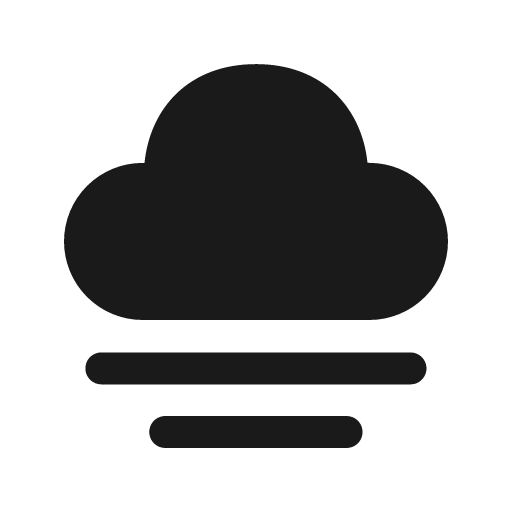 Weather fog 24 filled icon, filled style, from Fluent UI System Icons