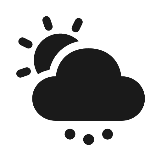 Weather hail day 20 filled icon, filled style, from Fluent UI System Icons