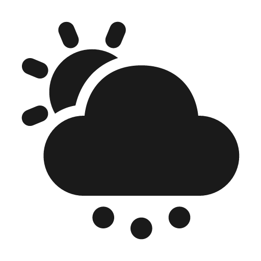 Weather hail day 24 filled icon, filled style, from Fluent UI System Icons