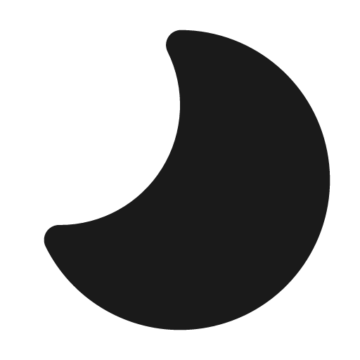 Weather moon 12 filled icon, filled style, from Fluent UI System Icons