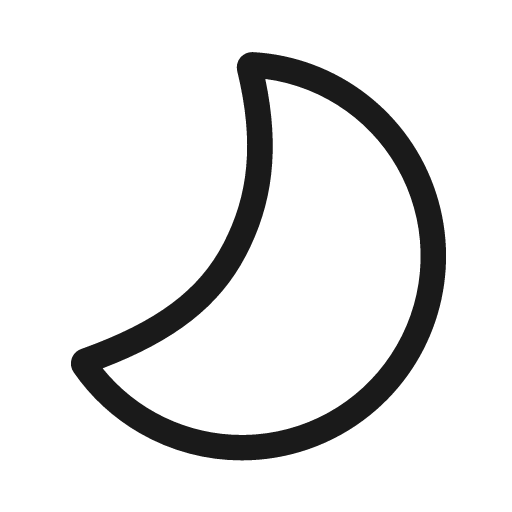 Weather moon 20 regular icon, solid style, from Fluent UI System Icons