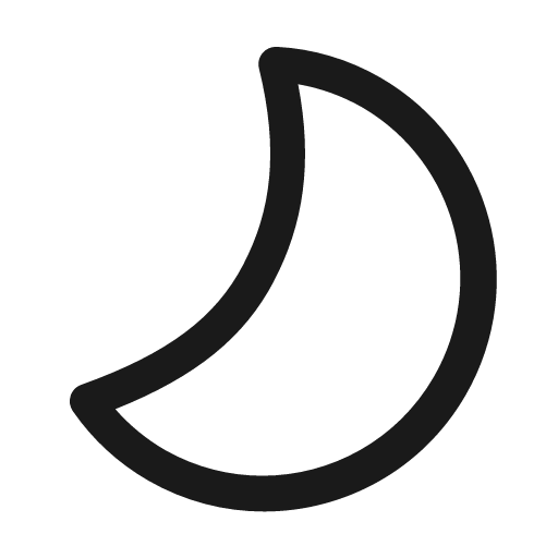 Weather moon 24 regular icon, solid style, from Fluent UI System Icons