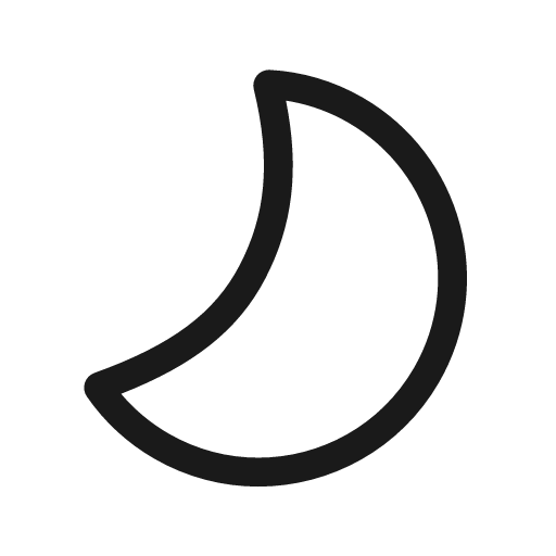 Weather moon 48 regular icon, solid style, from Fluent UI System Icons