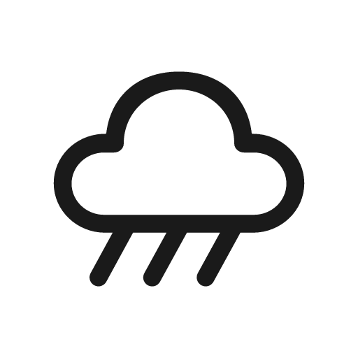 Weather rain 20 regular icon, solid style, from Fluent UI System Icons