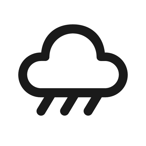 Weather rain 24 regular icon, solid style, from Fluent UI System Icons