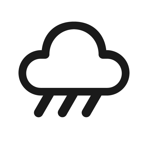 Weather rain 48 regular icon, solid style, from Fluent UI System Icons