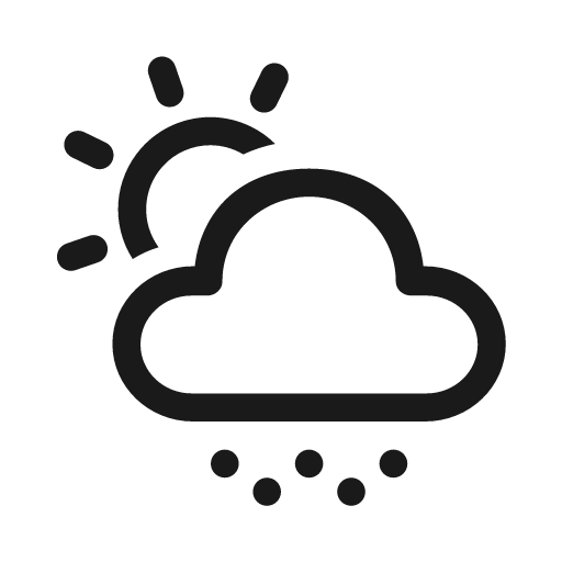 Weather snow shower day 20 regular icon, solid style, from Fluent UI System Icons