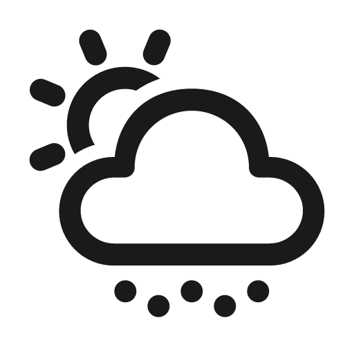 Weather snow shower day 24 regular icon, solid style, from Fluent UI System Icons