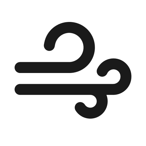 Weather squalls 20 filled icon, filled style, from Fluent UI System Icons