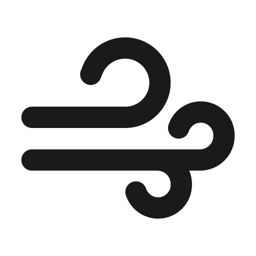 Weather squalls 24 filled icon, filled style, from Fluent UI System Icons