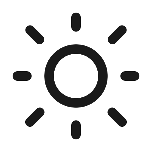 Weather sunny 24 regular icon, solid style, from Fluent UI System Icons