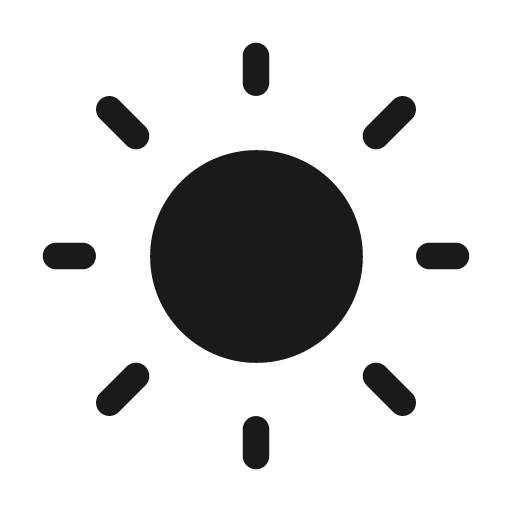 Weather sunny 48 filled icon, filled style, from Fluent UI System Icons