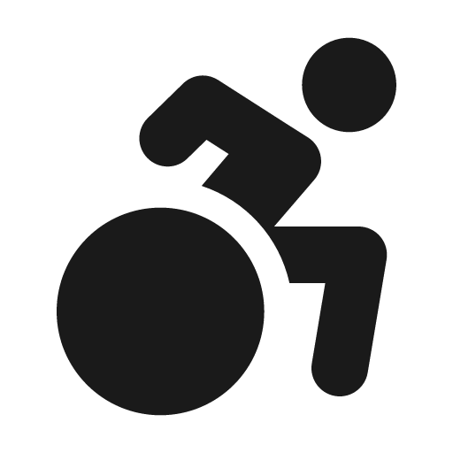 Wheelchair access 24 filled icon, filled style, from Fluent UI System Icons