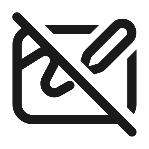 Whiteboard off 24 regular icon, solid style, from Fluent UI System Icons