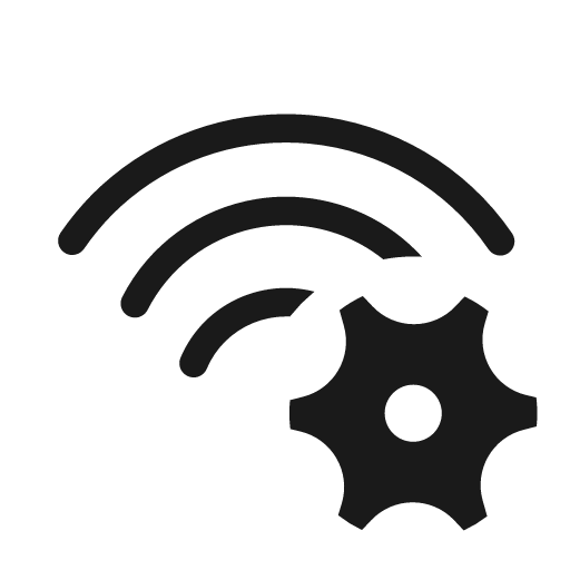 Wifi settings 20 regular icon, solid style, from Fluent UI System Icons
