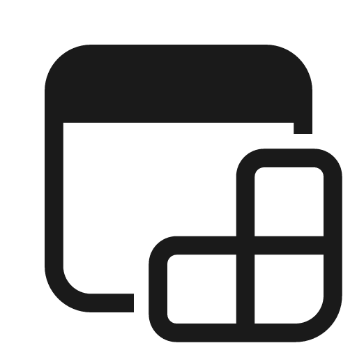 Window apps 48 filled icon, filled style, from Fluent UI System Icons