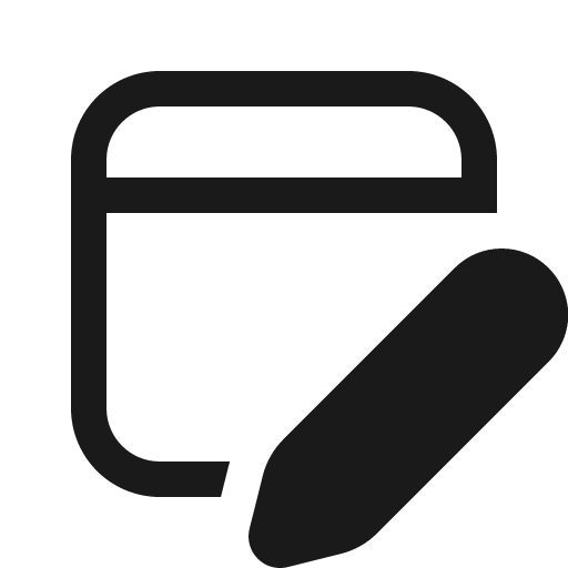 Window edit 16 regular icon, solid style, from Fluent UI System Icons