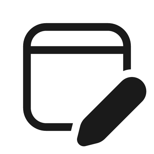 Window edit 20 regular icon, solid style, from Fluent UI System Icons