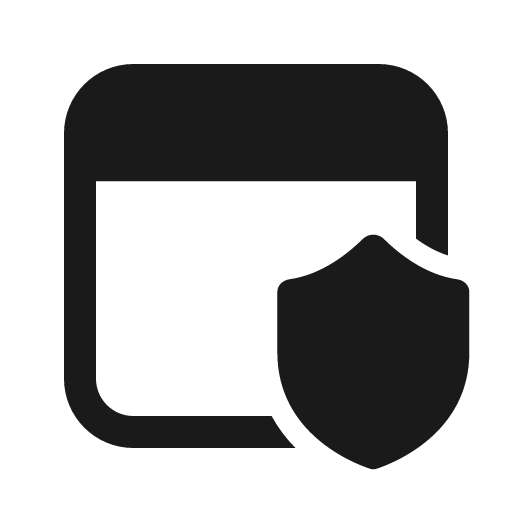 Window shield 24 filled icon, filled style, from Fluent UI System Icons