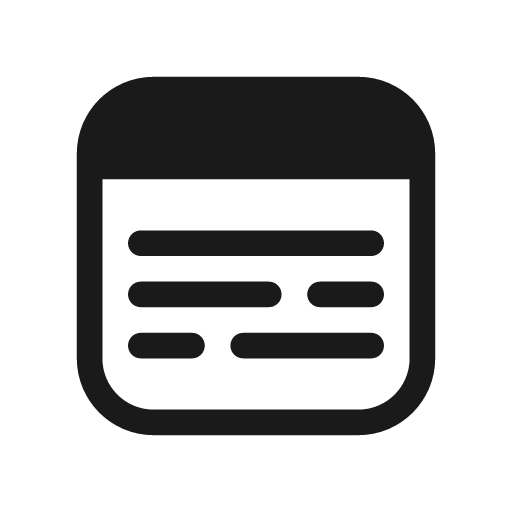Window text 20 filled icon, filled style, from Fluent UI System Icons