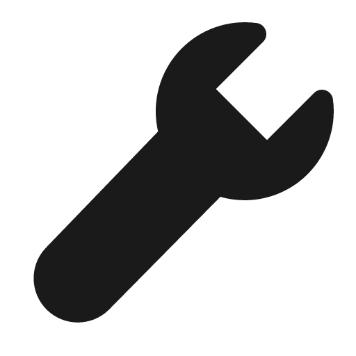 Wrench 16 filled icon, filled style, from Fluent UI System Icons